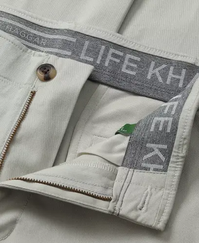 Erkek Klasik Haki™ Düz Kesim Rahat Pantolon - 7