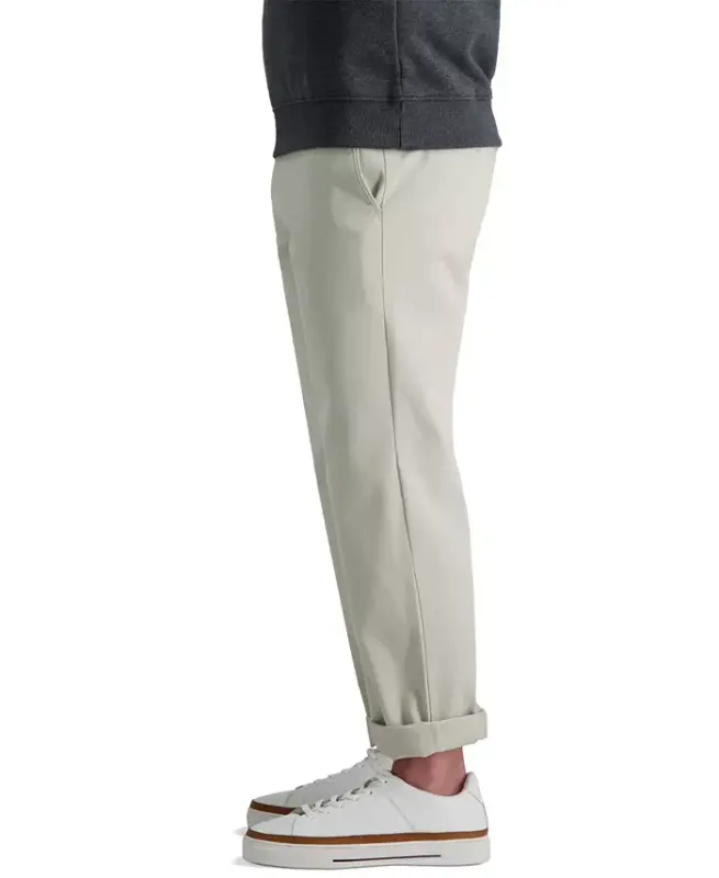 Erkek Klasik Haki™ Düz Kesim Rahat Pantolon - 9
