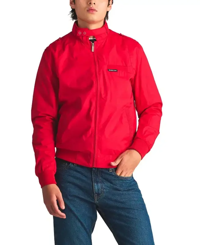 Men's Classic Iconic Racer Jacket (Slim Fit) - Red - 3