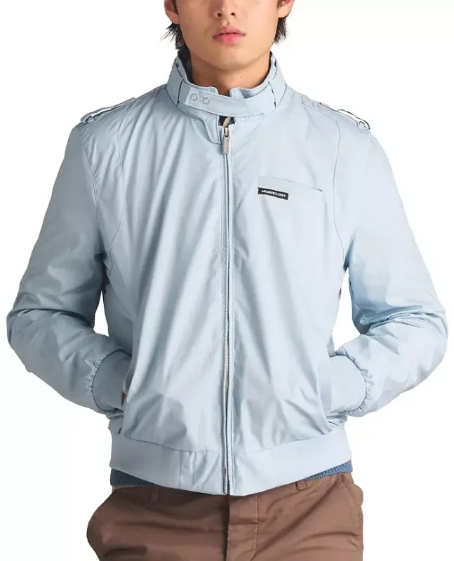 Men's Classic Iconic Racer Jacket (Slim Fit) - Dusty Sky - 1
