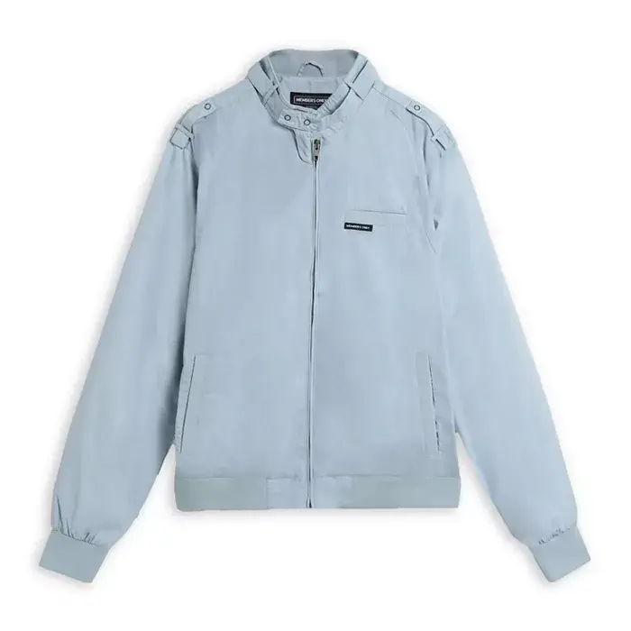 Men's Classic Iconic Racer Jacket (Slim Fit) - Dusty Sky - 6