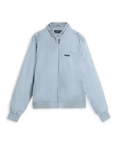 Men's Classic Iconic Racer Jacket (Slim Fit) - Dusty Sky - 10