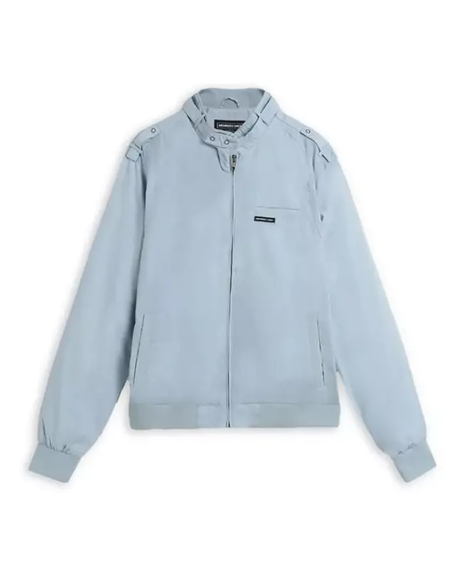 Men's Classic Iconic Racer Jacket (Slim Fit) - Dusty Sky - 10