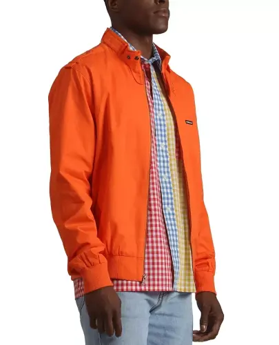 Men's Classic Iconic Racer Jacket (Slim Fit - Orange - 2