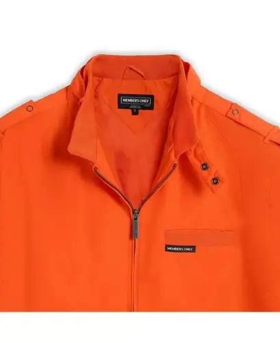 Men's Classic Iconic Racer Jacket (Slim Fit - Orange - 7