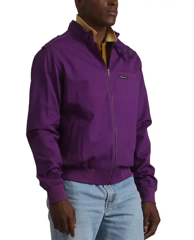 Men's Classic Iconic Racer Jacket (Slim Fit - Purple - 2