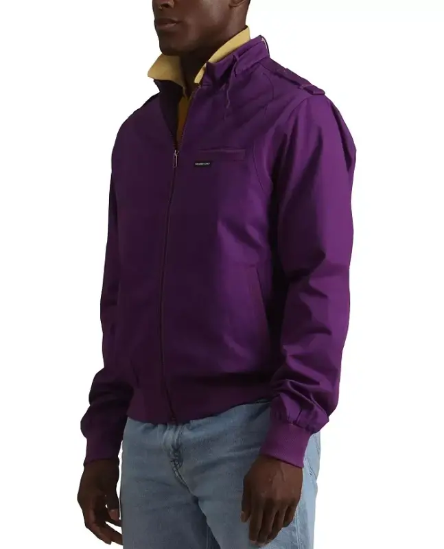 Men's Classic Iconic Racer Jacket (Slim Fit - Purple - 4