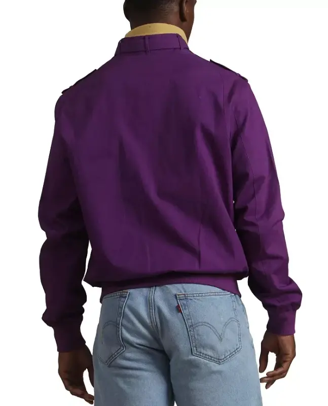 Men's Classic Iconic Racer Jacket (Slim Fit - Purple - 5