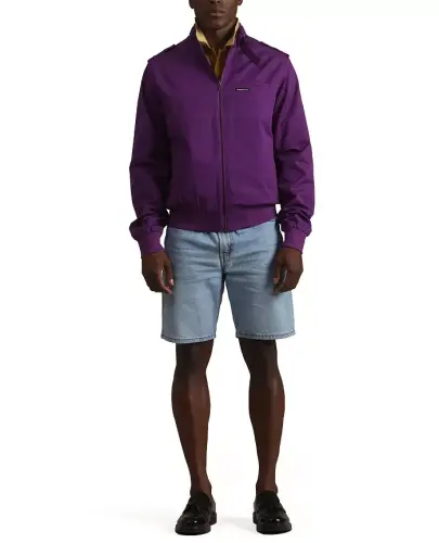 Men's Classic Iconic Racer Jacket (Slim Fit - Purple - 6
