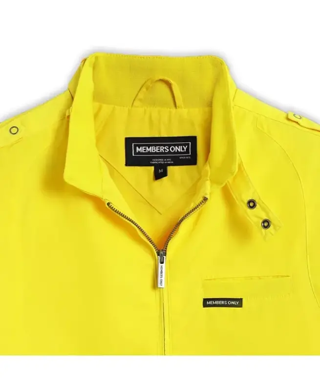 Men's Classic Iconic Racer Jacket (Slim Fit) - Yellow - 8