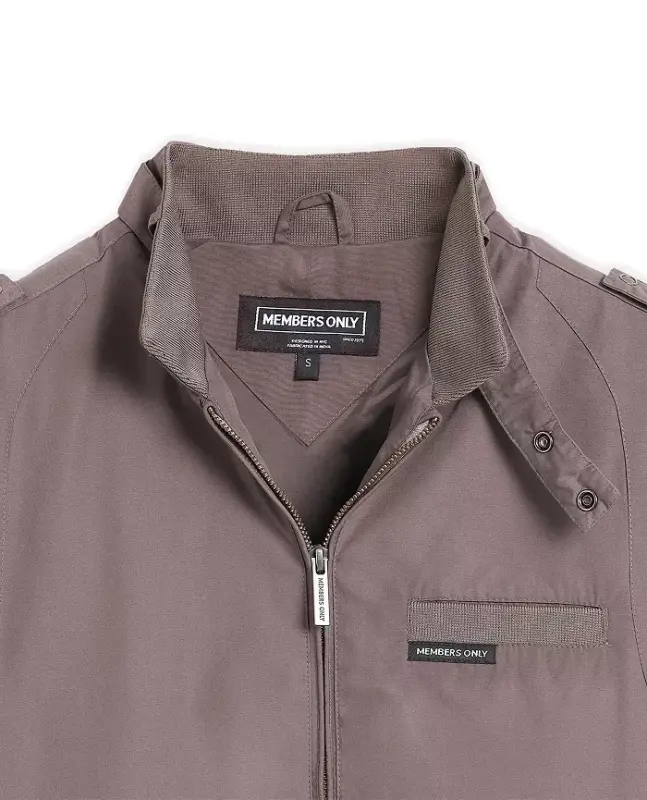 Men's Classic Iconic Racer Jacket (Slim Fit - Grey - 7