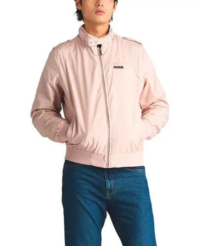 Men's Classic Iconic Racer Jacket (Slim Fit - Light pink 