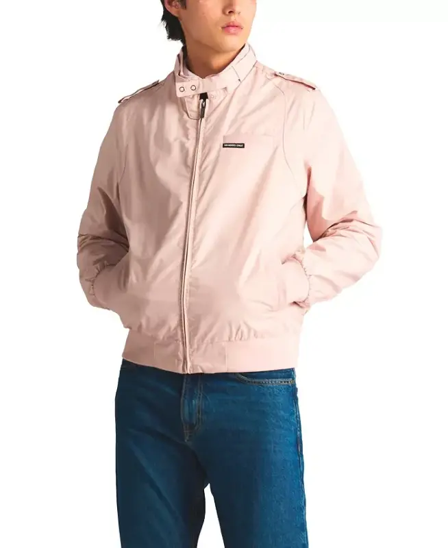 Men's Classic Iconic Racer Jacket (Slim Fit) - Light pink - 2
