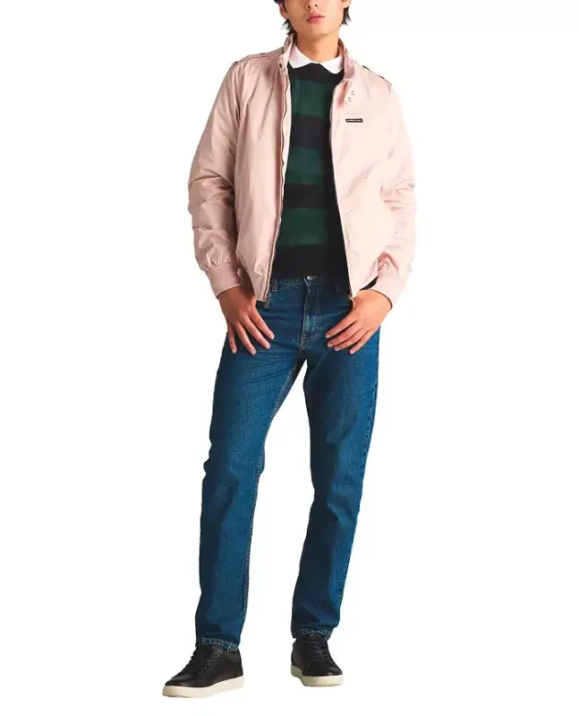 Men's Classic Iconic Racer Jacket (Slim Fit) - Light pink - 5
