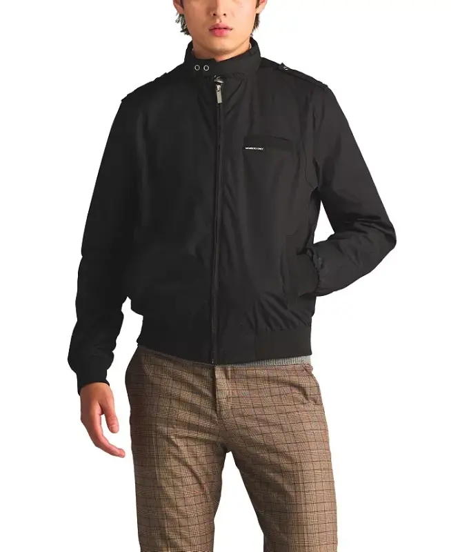 Men's Classic Iconic Racer Jacket (Slim Fit - Black - MEMBERS ONLY
