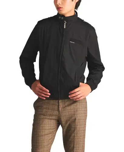 Men's Classic Iconic Racer Jacket (Slim Fit - Black - 2