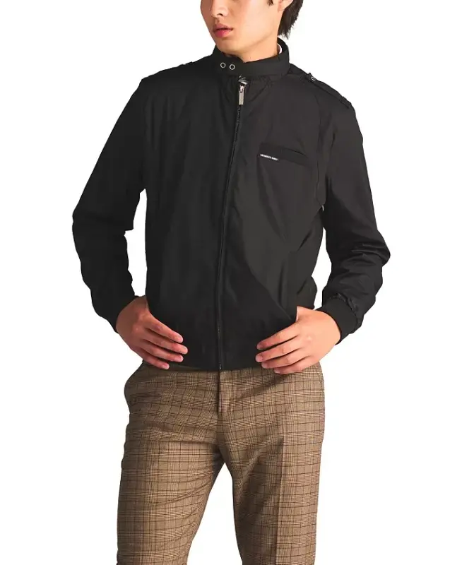 Men's Classic Iconic Racer Jacket (Slim Fit - Black - 2