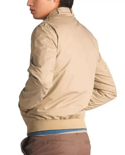 Men's Classic Iconic Racer Jacket (Slim Fit - Khaki - 3