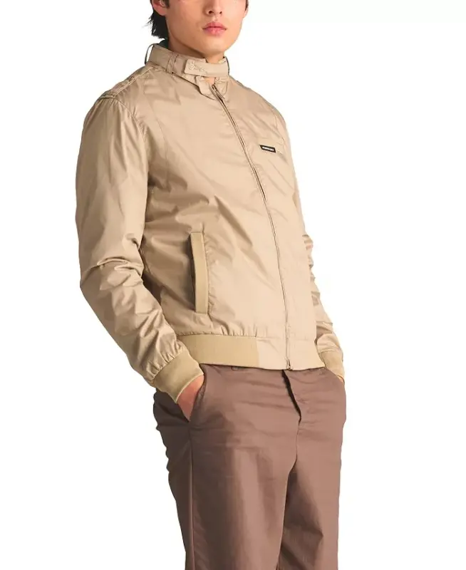 Men's Classic Iconic Racer Jacket (Slim Fit - Khaki - 2