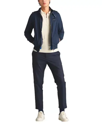 Men's Classic Iconic Racer Jacket (Slim Fit - Navy - 3