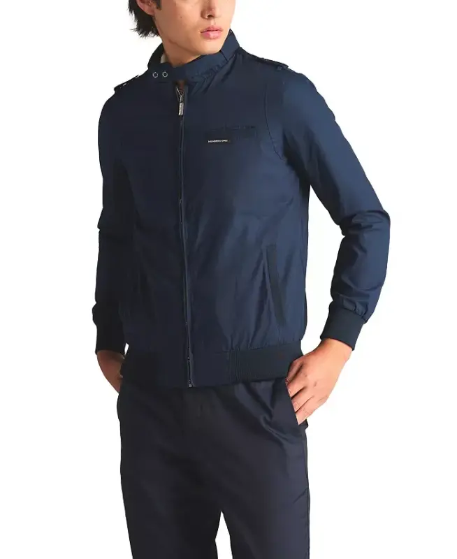 Men's Classic Iconic Racer Jacket (Slim Fit - Navy - 4