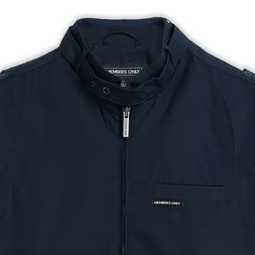 Men's Classic Iconic Racer Jacket (Slim Fit - Navy - 8