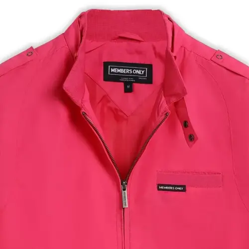 Men's Classic Iconic Racer Jacket (Slim Fit - Hot pink - 7