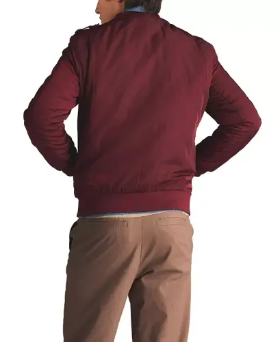 Men's Classic Iconic Racer Jacket (Slim Fit - Burgundy - 5