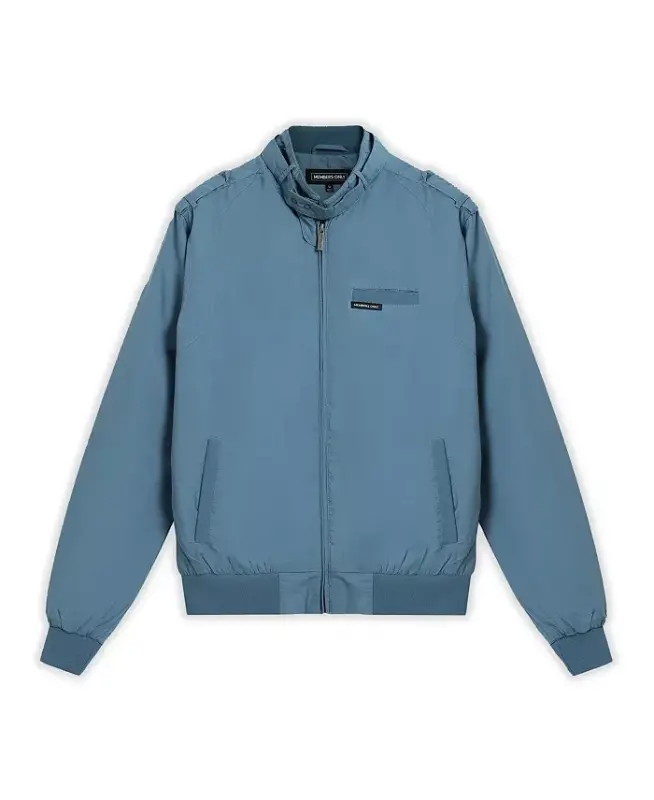 Men's Classic Iconic Racer Jacket (Slim Fit)-Slate - 6