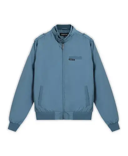 Men's Classic Iconic Racer Jacket (Slim Fit)-Slate - 6