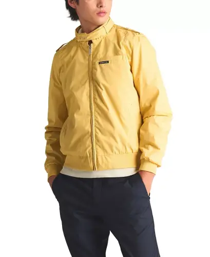 Men's Classic Iconic Racer Jacket (Slim Fit - Soft yellow - MEMBERS ONLY (1)