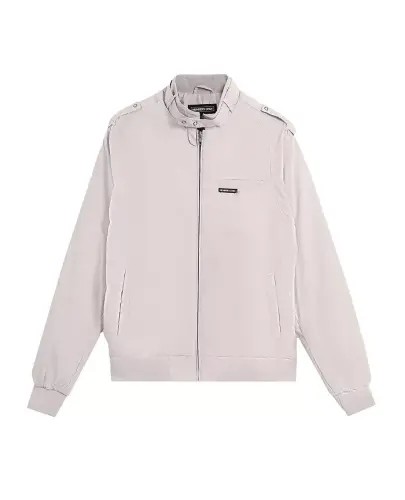 Men's Classic Iconic Racer Jacket (Slim Fit - Light grey - 4