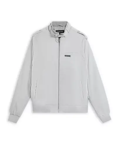 Men's Classic Iconic Racer Jacket (Slim Fit - Light grey - 10