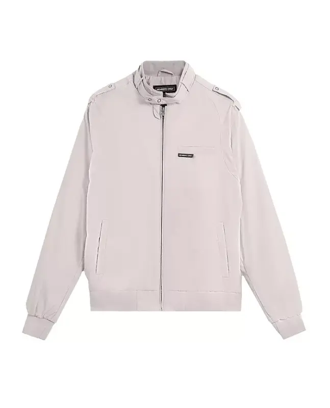 Men's Classic Iconic Racer Jacket (Slim Fit - Light grey - 4