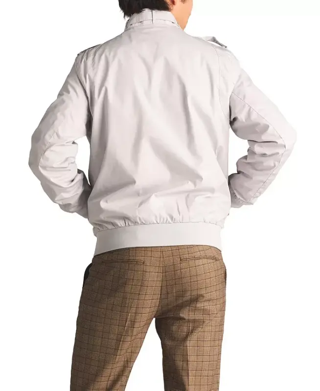 Men's Classic Iconic Racer Jacket (Slim Fit - Light grey - 8