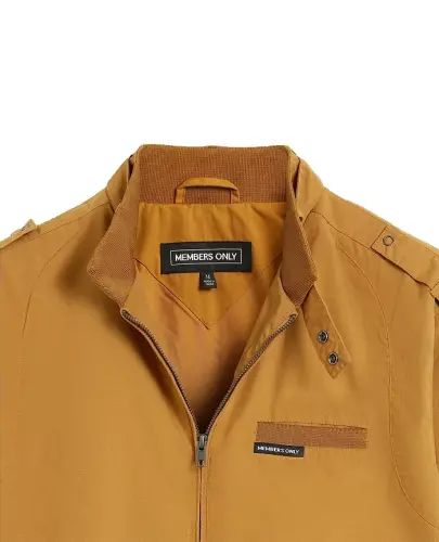 Men's Classic Iconic Racer Jacket (Slim Fit - Wheat - 18