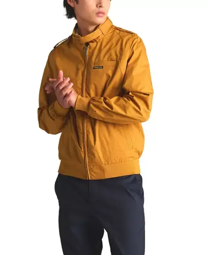 Men's Classic Iconic Racer Jacket (Slim Fit - Wheat - 22