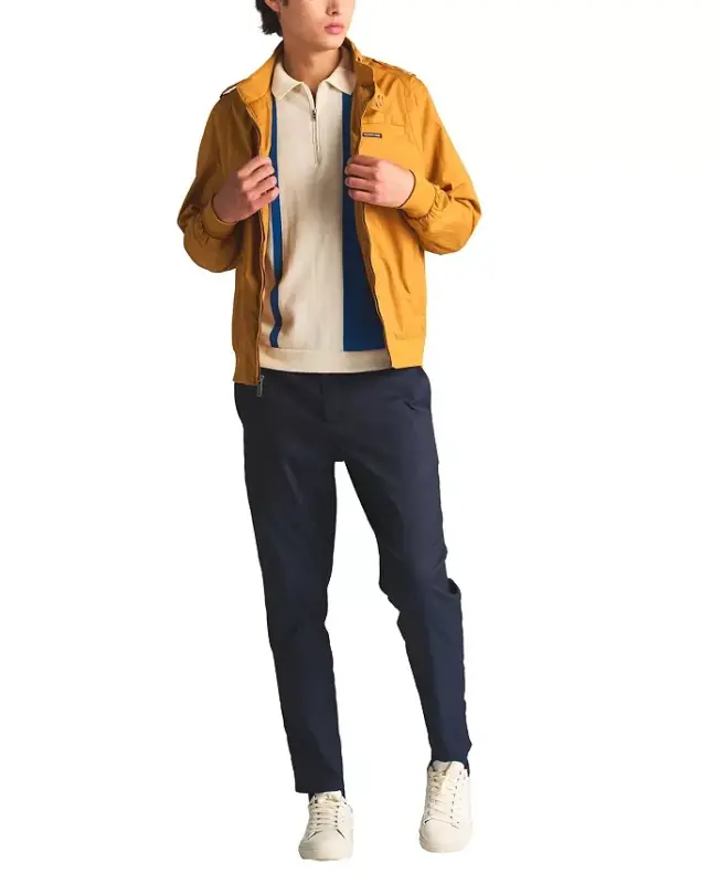 Men's Classic Iconic Racer Jacket (Slim Fit - Wheat - 24