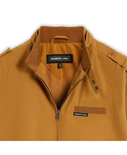 Men's Classic Iconic Racer Jacket (Slim Fit - Wheat - 26