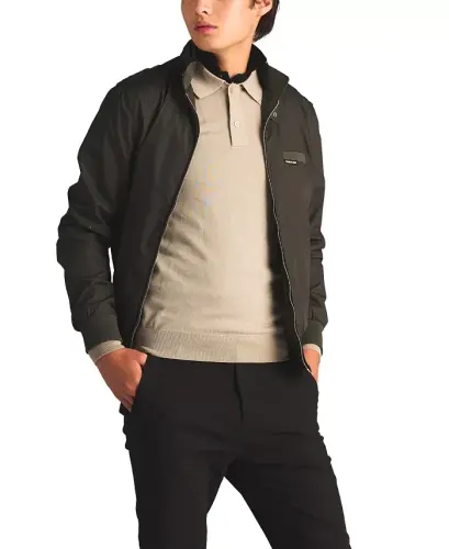 Men's Classic Iconic Racer Jacket (Slim Fit) - Dark green - MEMBERS ONLY (1)