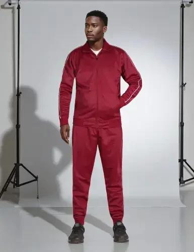 Men Classic Jogger Active Track Jacket and Track pants Joggin Suit - 2