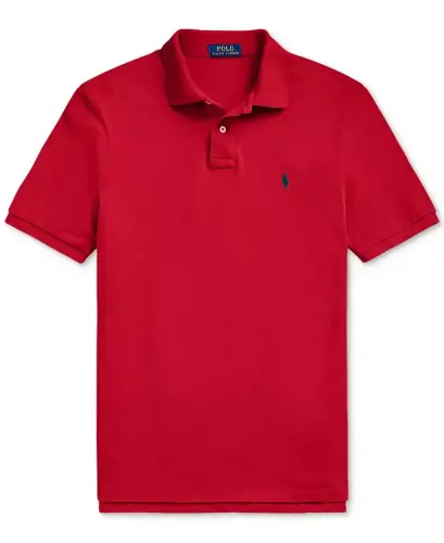 Erkek Klasik Kalıp File Polo-Rl2000 Kırmızı / Lacivert - 5