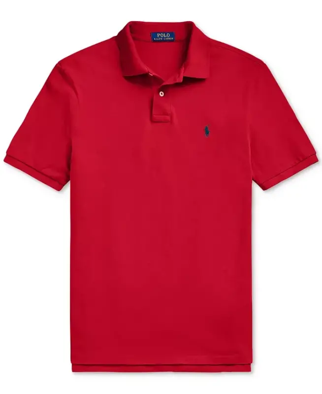 Erkek Klasik Kalıp File Polo-Rl2000 Kırmızı / Lacivert - 5