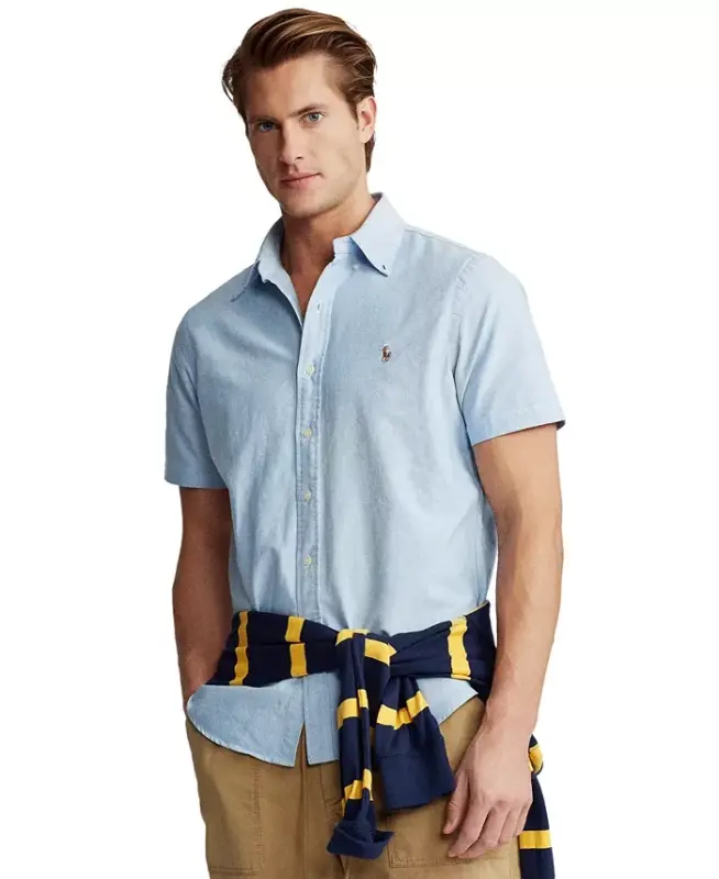 Men's Classic-Fit Oxford Shirt - Blue - 1