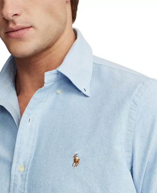 Men's Classic-Fit Oxford Shirt - Blue - 3