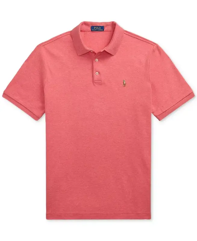 Men's Classic-Fit Soft Cotton Polo Shirt - Highland Rose Heather - 5