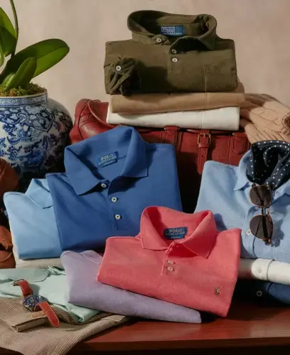 Men's Classic-Fit Soft Cotton Polo Shirt - Highland Rose Heather - 6