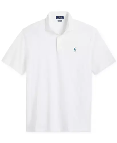 Erkek Klasik Kalıp Yumuşak Pamuklu Polo Tişört - Beyaz - 4