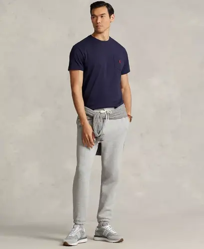 Men's Classic-Fit Crewneck Pocket T-Shirt - Ink Blue - 2