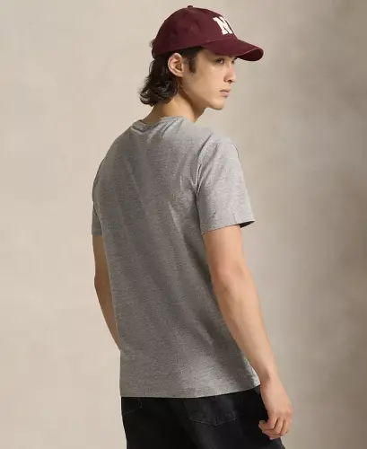 Men's Classic-Fit Crewneck Pocket T-Shirt - Dark Vintage Heather - 4